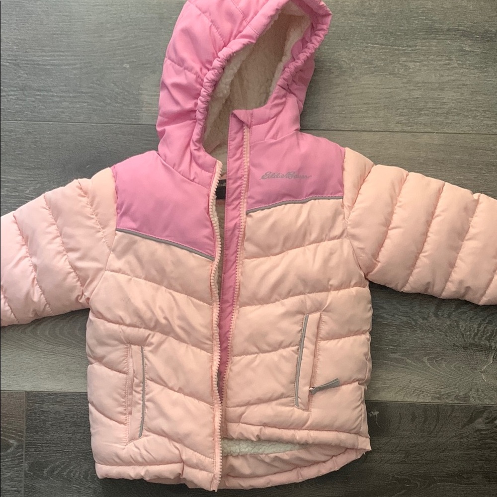 Eddie Bauer Pink Puffer Jacket